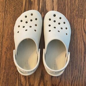CROCS Kids Shoes Cream (hint of light green color)